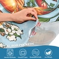 thumbnail image 5 of Yayeee Kitchen Curtains Tier Set of 2 Light Filtering 57"x36" Over Sink Window Panels, Floral Tomatoes, 5 of 7