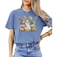 thumbnail image 4 of Ink Printed Image NOT a Quilt Patch - Camo Bunny Trio Easter Graphic Tee Blue Jean Shirt Adult Large, 4 of 8