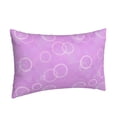 thumbnail image 2 of YFYANG Super Soft Rectangular Plush Cushion Cover (Without Pillow Insert), Dreamy Purple Bubble Comfort and Non-Pilling Hidden Zip Bedroom Sofa Pillowcases, 14"x20", 2 of 9