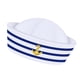 thumbnail image 4 of Sombrero de marinero,Sombrero de marinero,sombrero de marinero,fiesta temática náutica,Yate Barco Sombreros Sombreros Club Nocturno,Gorra de vela azul y blanca para festivales de, 4 of 8