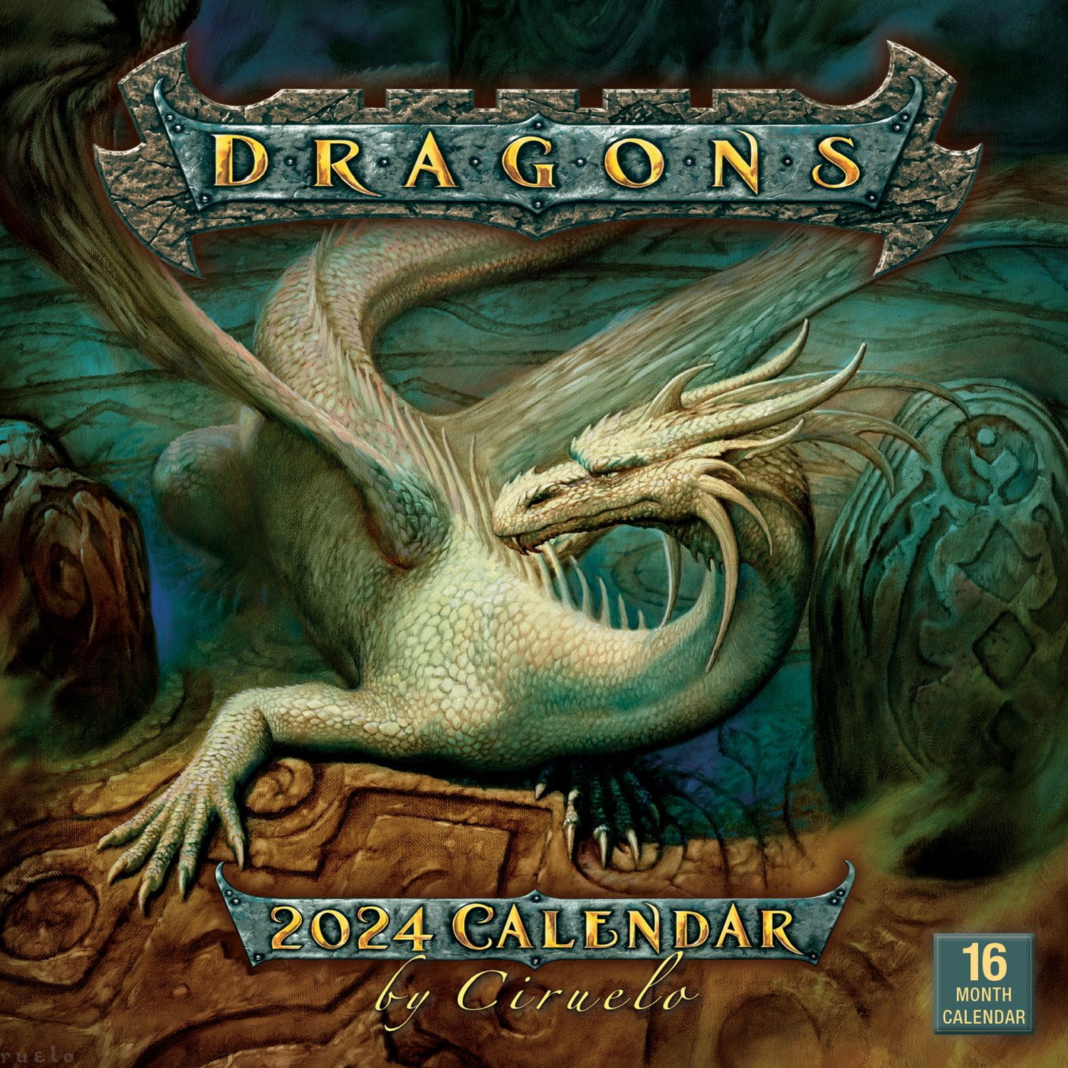 Sellers Publishing, Dragons by Ciruelo 2024 Wall Calendar
