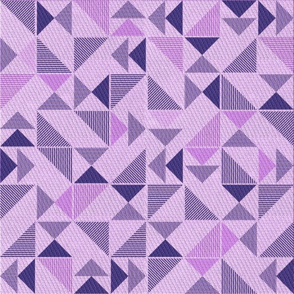 Ahgly Company Machine Washable Indoor Square Transitional Blossom Pink Area Rugs, 6' Square