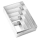 thumbnail image 2 of Cortador de galletas rectangular de acero inoxidable, herramientas para hornear, molde para galletas, cortador de pastelería, molde de pastelería de acero inoxidable, 5 uds., 2 of 5