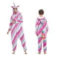 thumbnail image 2 of Pijama de una pieza con dibujos de animales, disfraz de cosplay de Stitch, Kigurumi, unicornio, león, franela, ropa de dormir unisex para adultos y niños, 2 of 4