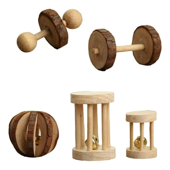 5 Pieces/10 Pieces Hamster Toys Dumbells Dumbbell Chinchilla Gerbils A
