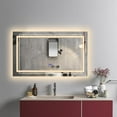 thumbnail image 5 of Chloe Lighting CH9M015BL39-HRT 39 in. 3 Color Temperatures 3000K-6000K Luminosity Back Lit Rectangular Touchscreen LED Mirror, 5 of 17