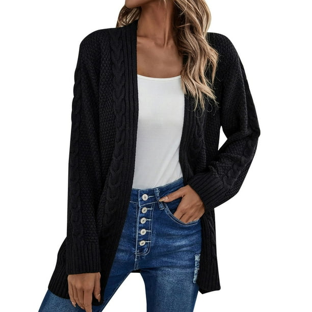 PMUYBHF Female Cardigan Sweater Women Dressy 2024 Winter Fashion Lady Jacket Irregular Hollow Knitted Long Sleeve Pink Sweater Cardigan Women Clothing