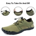 thumbnail image 2 of WOTTE Men's Water Shoes Quick-Dry Aqua Sock Barefoot Wide Toe Sports Outfoor Shoes for Beach Swim River Pool Lake Hiking Kayaking Surfing, Army Green Size 13, 2 of 7