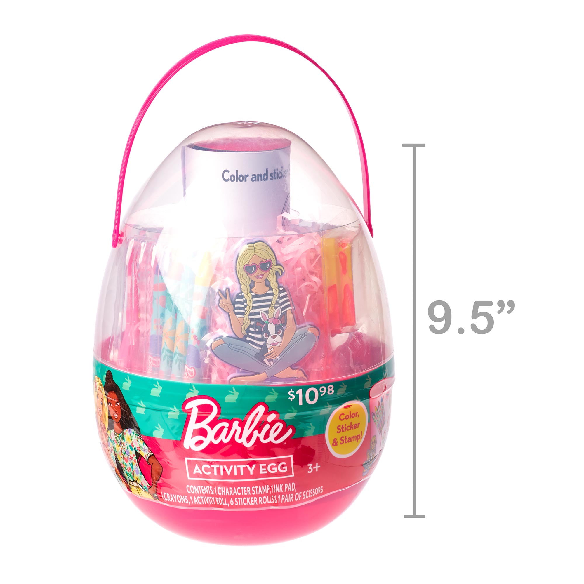 Barbie Deluxe Activity Easter Egg with Party Favors, (14 Piece