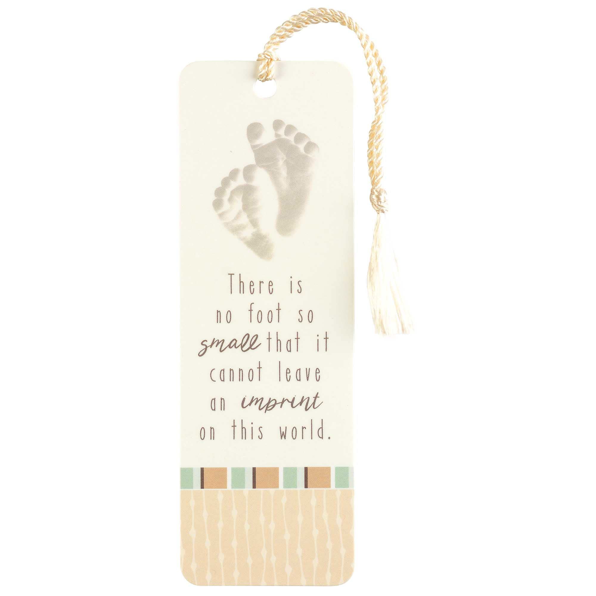 Dicksons No Foot so Small Cream 6 x 2 Inch Keepsake Tassels Bookmarks Pack of 12
