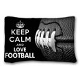 thumbnail image 1 of WinHome Keep Calm And Love Football Custom Rectangle Bed Pillow Cases Size 20x30 Inches Two Sided Print, 1 of 1
