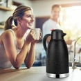 thumbnail image 2 of SSAWcasa Thermal Coffee Carafe 68oz Double Wall Vacuum Coffee Thermos Stainless Steel Insulated Airpot Thermal Pot Flask 12 Hour Heat Retention/24 Hour Cold Retention(Spotted Black), 2 of 7