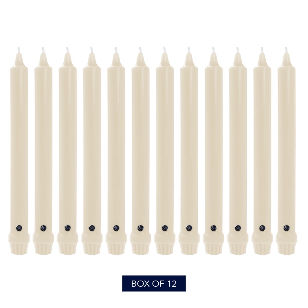 Colonial Candle Unscented 10 In Taper Candle, 12 Pieces, Wheat