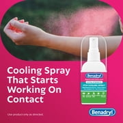 Benadryl Extra Strength Anti-Itch Cooling Spray, Travel Size, 2 fl. oz