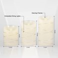 thumbnail image 4 of Led Flameless Candles With Remote, Battery Operated Candles With Silver Fairy String Lights, Indoor Electric Candles, 4 of 5