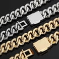 thumbnail image 4 of Extra Shiny Iced Out Cuban Chains, Width 18MM Men Chain Necklace, Solid Thick Big Hip Hop Miami Cuban Link Chain for Men, 16-24 Inch - Gift Box Included, 4 of 7