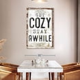 thumbnail image 3 of Elephant Stock Get Cozy Stay Awhile Typography Wall Sign Wall Art - Vertical Canvas Wall Art - Living Room Wall Decor - Wall Signs Canvas - Black And Gray Decor - 32" x 48", 3 of 8