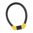 thumbnail image 2 of Cable de bloqueo de bicicleta Restablecible 5 contraseña Bloqueo de contraseña Motocicleta irrompible Negro+Amarillo Zulema candado de bicicleta, 2 of 7
