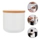 thumbnail image 5 of Lata de cerámica para té, recipiente hermético para té, tarro hermético para granos de cocina con tapa de bambú, 5 of 7