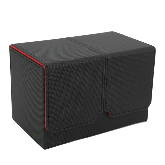 CAJA DE BARAJA DE CARtas, Estuche de Almacenamiento de Tarjetas de Cuero Pu, Estuche Organizador de Soporte de Almacenamiento Comercial, SE Adapta A 160 Cartas para Cartas
