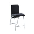 thumbnail image 1 of ACME Gordie Counter Height Chair in Black PU & Chrome, 1 of 2