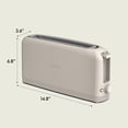 thumbnail image 3 of bella 2 Slice Slim Toaster, Fits-anywhere&acirc;&cent; Kitchenware, 6 Setting Shade Control with Reheat & Cancel Buttons, Fits sourdough, 3 of 10