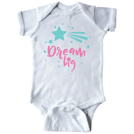 

Inktastic Dream Big Shooting Star Wish - Pink Blue Gift Baby Boy or Baby Girl Bodysuit