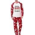 thumbnail image 2 of Pijamas de Navidad Para Hombres de La Familia, Traje Cálido Para Padres E Hijos, Ropa de Hogar Con Costuras A Cuadros Estampadas, Pantalones de Manga Larga, Conjunto de Dos Piezas Para Papá Odeerbi ODB188527, 2 of 6