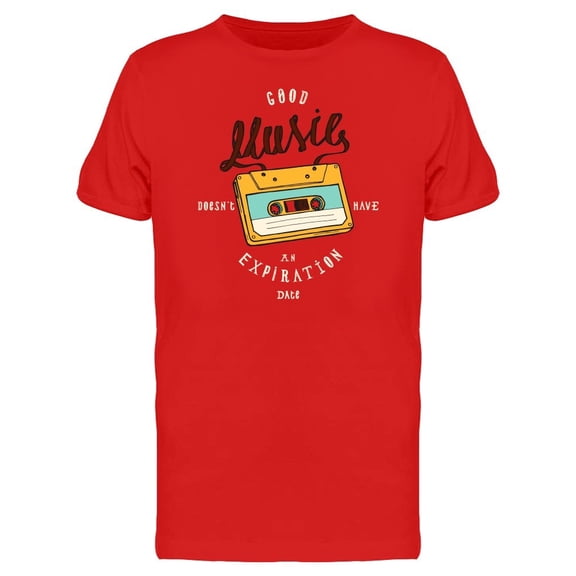 Vintage Cassette Good Music Tee Men's -Image by Shutterstock