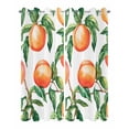 thumbnail image 2 of nqOlkjepod Outdoor Curtains for Patio Waterproof, Summer Peach Outdoor Privacy Panels Grommet, Pink Orange Fruits Botanical Green Blackout Outside Curtains for Porch/Cabana/Pergola 54"x84", 2 Panels, 2 of 8