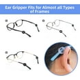 thumbnail image 6 of UPITOR 10 Pairs Eyeglass Nose Pads, Silicone Anti-Slip Nose Pads for Eyeglasses, 4 Pairs Ear Hooks for Glasses, 4 Pairs Soft Silicone Ear Stems Covers, 10 Pairs Ear Clips Supports for Glasses, 6 of 7