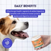 Organic Pumpkin for Dogs-Apple,Sweet Potato & Enzymes-Digestion,Stool,Gut Health-Topper Or Mix for Puree-8oz