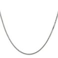 thumbnail image 2 of 14K White Gold Box Chain Styles Necklace 20 inch 1.5 mm with Lobster Clasp, 2 of 4