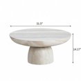 thumbnail image 2 of Kevinplus 31.50“ Round Coffee Table, Side Table,End Tables for Living Room,Beige,White, 2 of 8