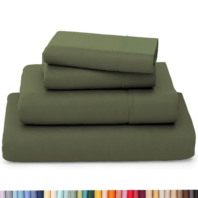 HAOAN Ultra Soft Wrinkle Resistant Bamboo Sheet Set - 4 Piece Set - 2200 Series