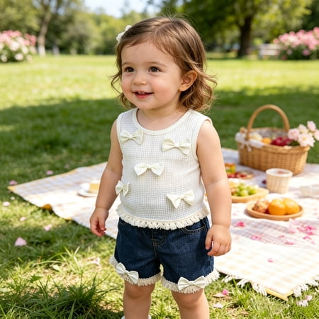 Vqpzlfhb Girls Matching Set 2 Piece Top & Bottom Daily Play Outfit Casual Everyday Wear Kids Clothing Outdoor Indoor Apparel Dark Blue 18-24M Vqpzlfhb Girls Matching Set 2 Piece Top & Bottom Daily Play Outfit Casual Everyday Wear Kids Clothing Outdoor Indoor Apparel Dark Blue 18-24M