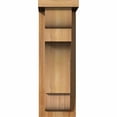 thumbnail image 2 of 6"W x 10"D x 18"H New Brighton Rough Sawn Corbel w/Backplate, Western Red Cedar, 2 of 9