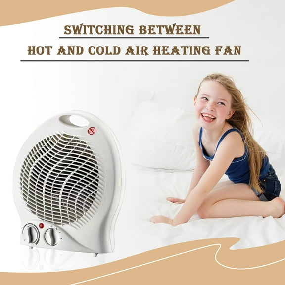 Fan Heater, 2000 W, Compact Fan Heater With Adjustable Thermostat, Eco Mode And Automatic Shut-Off