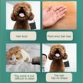 thumbnail image 4 of Up to 30% OFF, Self Cleaning Slicker Pet Brush Dog Grooming Comb For Shedding Long Short Hair Soft Bristle Comfortable Grip Massage Tool For Cats Dogs Daily Hair Removal, Washable Easy Clean, 4 of 9