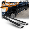 thumbnail image 2 of M-AUTO Running Boards Compatible with 2004-2022 Nissan Titan XD Crew Cab Chrome Side Step Nerf Side Bars Factory Style, 2 of 9