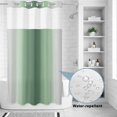 thumbnail image 2 of No Hook Shower Curtain, Sage Green Grey Ombre Shower Curtains for Bathroom with See Through Top Window, Farmhouse Gradient Minimalist Waterproof & Washable Bath Curtain Stand Up Stall 36"x72", 2 of 9