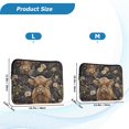 thumbnail image 4 of FORMRS 15"-15.6" Laptop Sleeve Protective Case Soft Carrying Quilted Computer Bag Cover, Cows and Flowers, 4 of 7