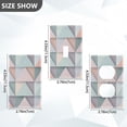 thumbnail image 7 of Yayeee Blank Wall Plate Cover 1-Gang 4.5"x2.7" Home Unused Decorative Outlet, Green Geometric, 7 of 7