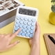 thumbnail image 3 of Calculadora Mecánica de Escritorio, Lindas Calculadoras de Botones Grandes con Pantalla LCD Grande de 12 Dígitos, Accesorios de Escritorio, Azul, 3 of 5