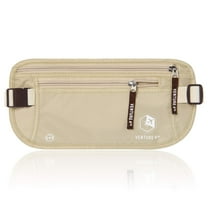 Venture 4th Travel Money Belt - Unisex Wallet RFID Blocking Passport Holder (Beige)