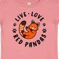 thumbnail image 4 of Inktastic Live Love Red Pandas Boys or Girls Baby T-Shirt, 4 of 5