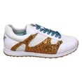 thumbnail image 3 of Women's Cuce  Orange Miami Dolphins Glitter Sneakers, 3 of 3