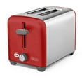 thumbnail image 1 of BELLA 2 Slice Toaster, Quick & Even Results Every Time, Wide Slots Fit Any Size Bread Like Bagels or Texas Toast, Drop-Down Crumb Tray for Easy Clean Up, Stainless Steel and Red, 1 of 5