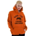thumbnail image 3 of Save The Chubby Unicorns Fantasy Unisex Plus Fleece Graphic Hoodie Brisco Brands 5X, 3 of 5