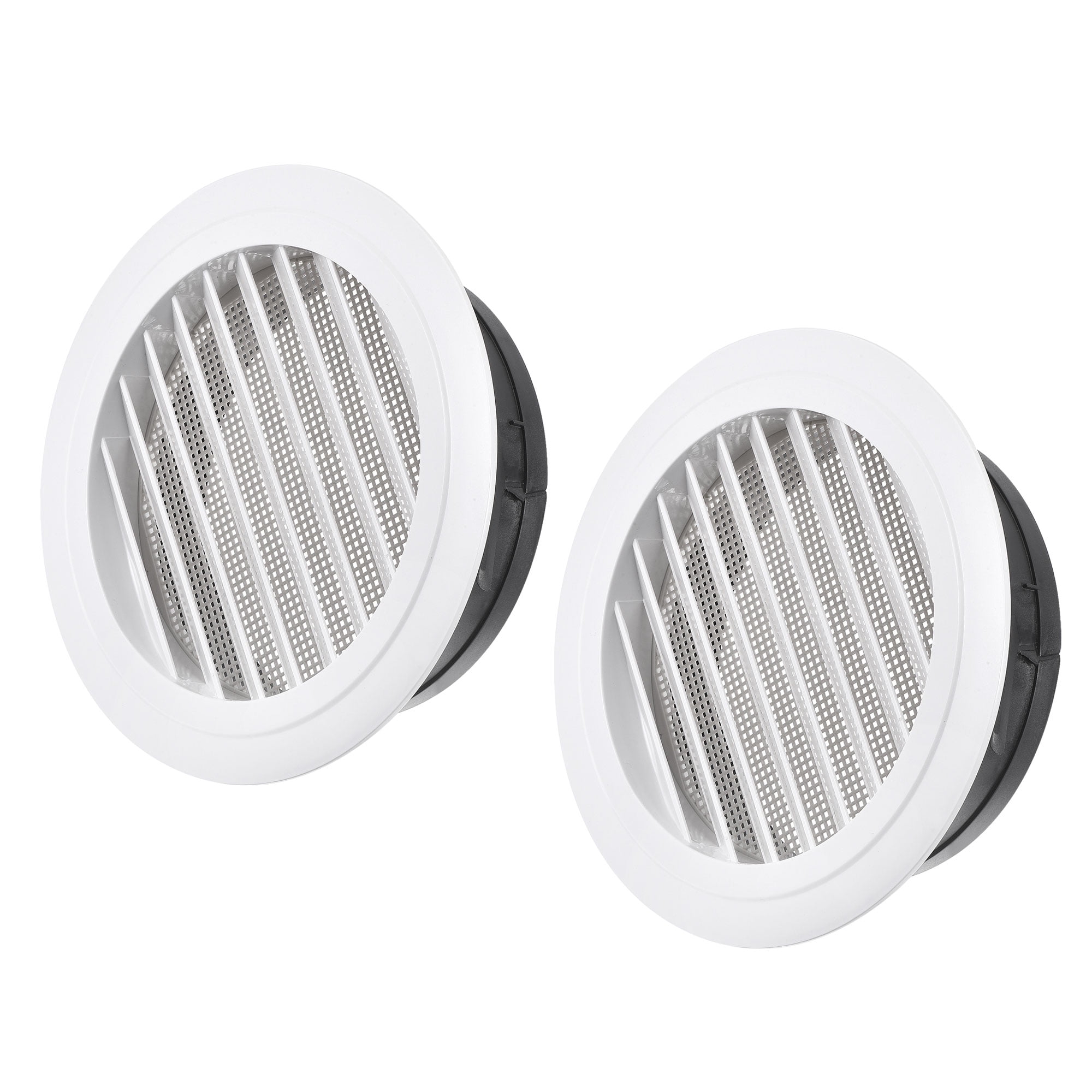 Uxcell 8 Inch Removable Screen Grille Cover Slanted Louver Round Air Vent 2  Pack - Walmart.com